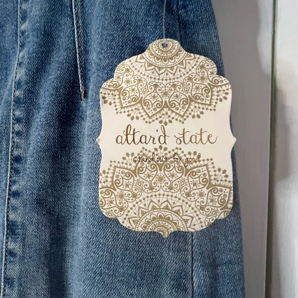 Altar'd State Blue Denim Skirt - Picture 2 of 7